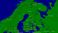 Finnland Städte + Grenzen 1280x720
